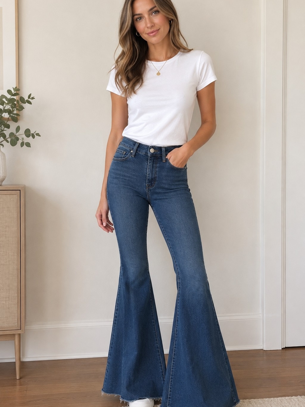 We The Free Just Float On High-Rise Flare Jeans